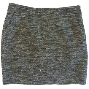 🔥SALE NWOT A/X Armani EX Tweed Silver Mini Skirt